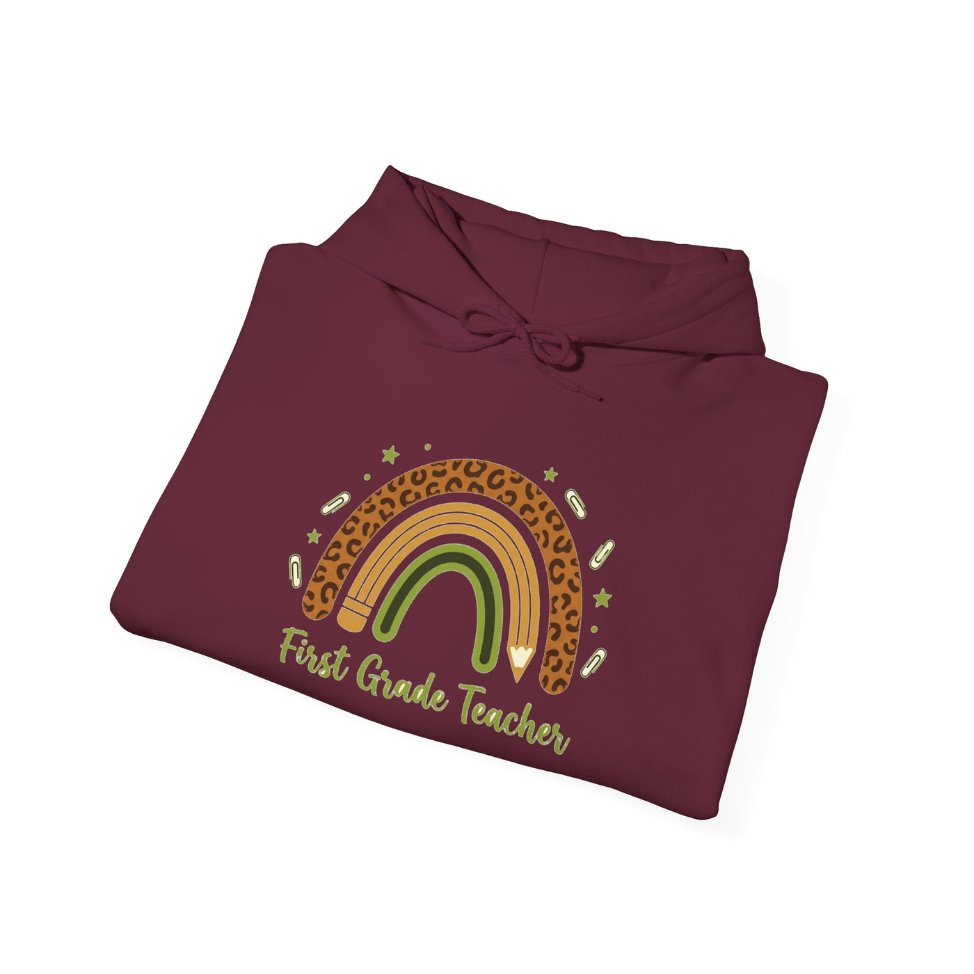Boho Leopard Rainbow Grade Level Hoodie
