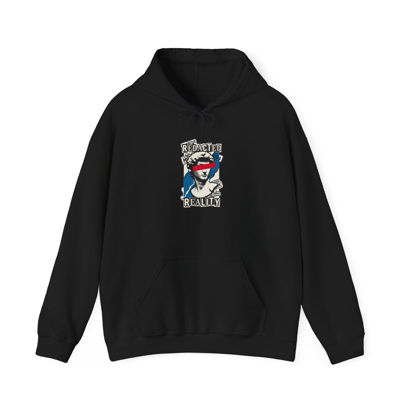 Redacted Reality Halftone Bust Hoodie