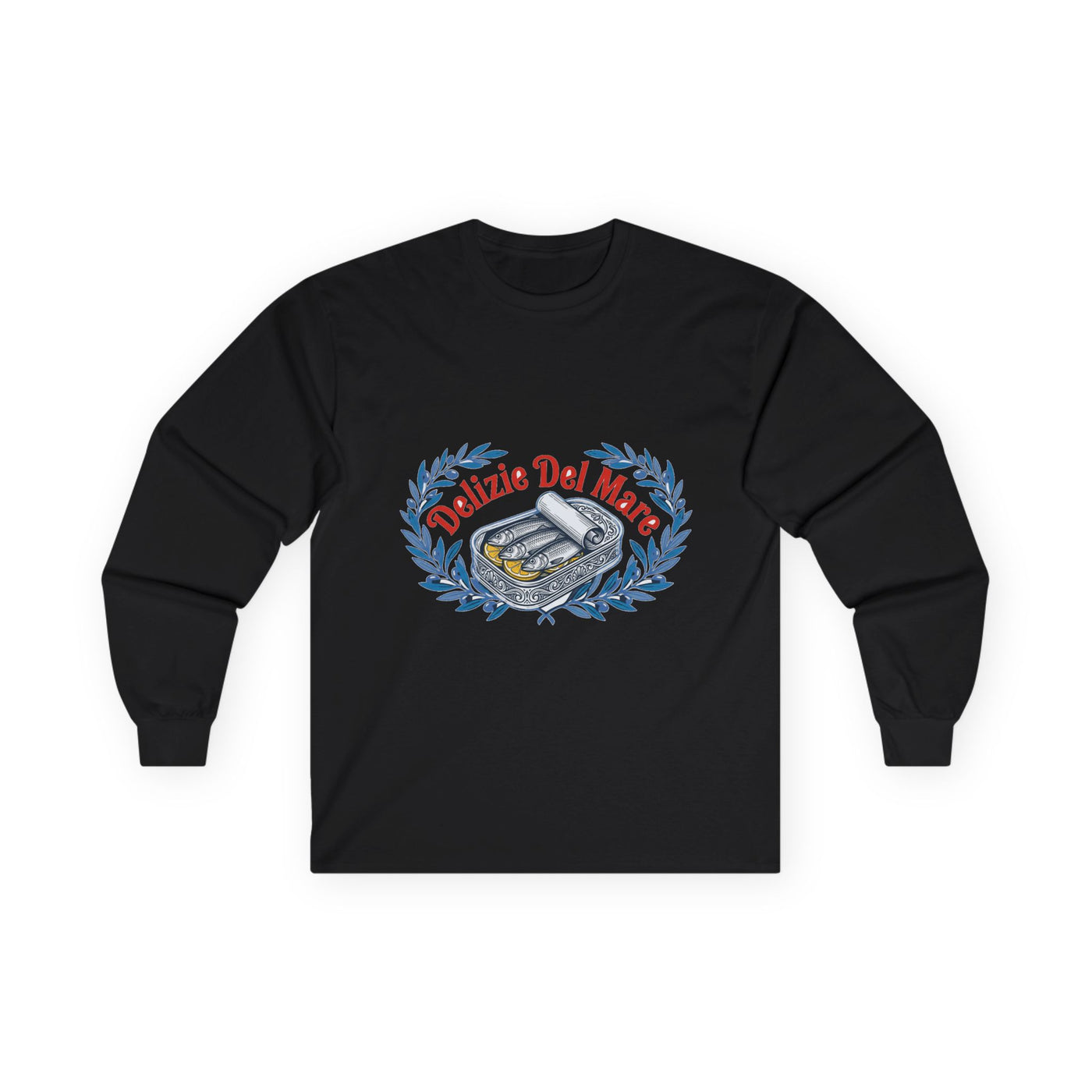 Retro Italian Sardine Tin Art Long Sleeve