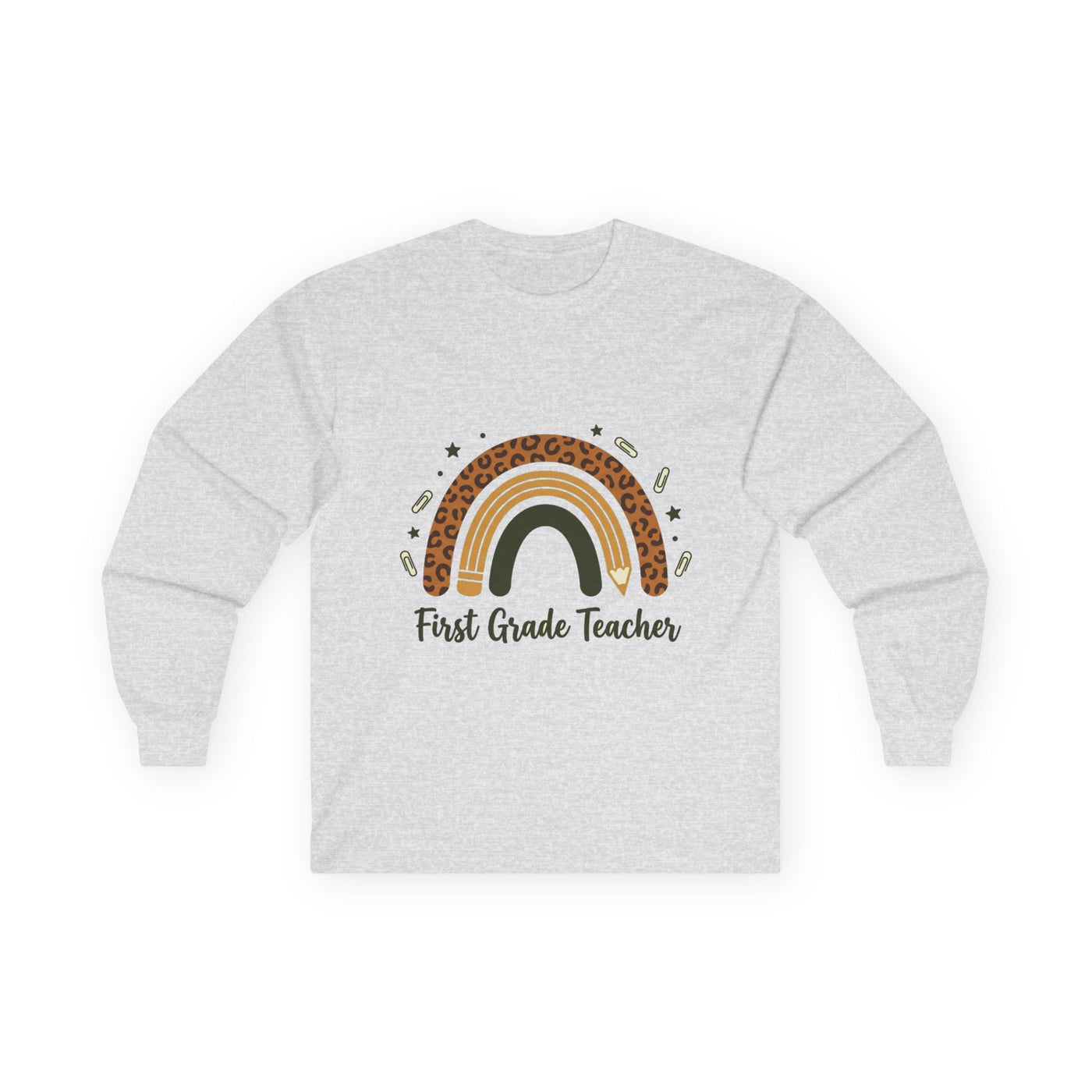 Boho Leopard Rainbow Grade Level Long Sleeve