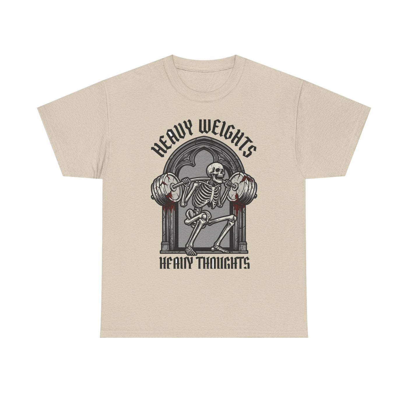 Heavy Weights Heavy Thoughts Skeleton Tee