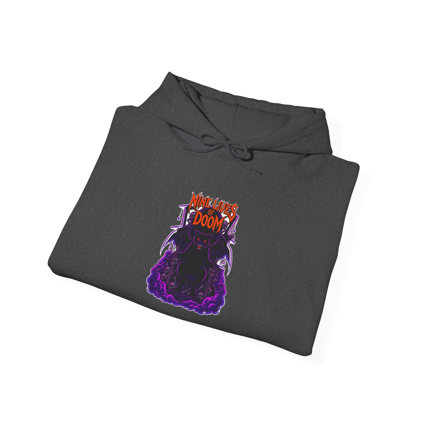Feline of the Abyss Gothic Metal Hoodie