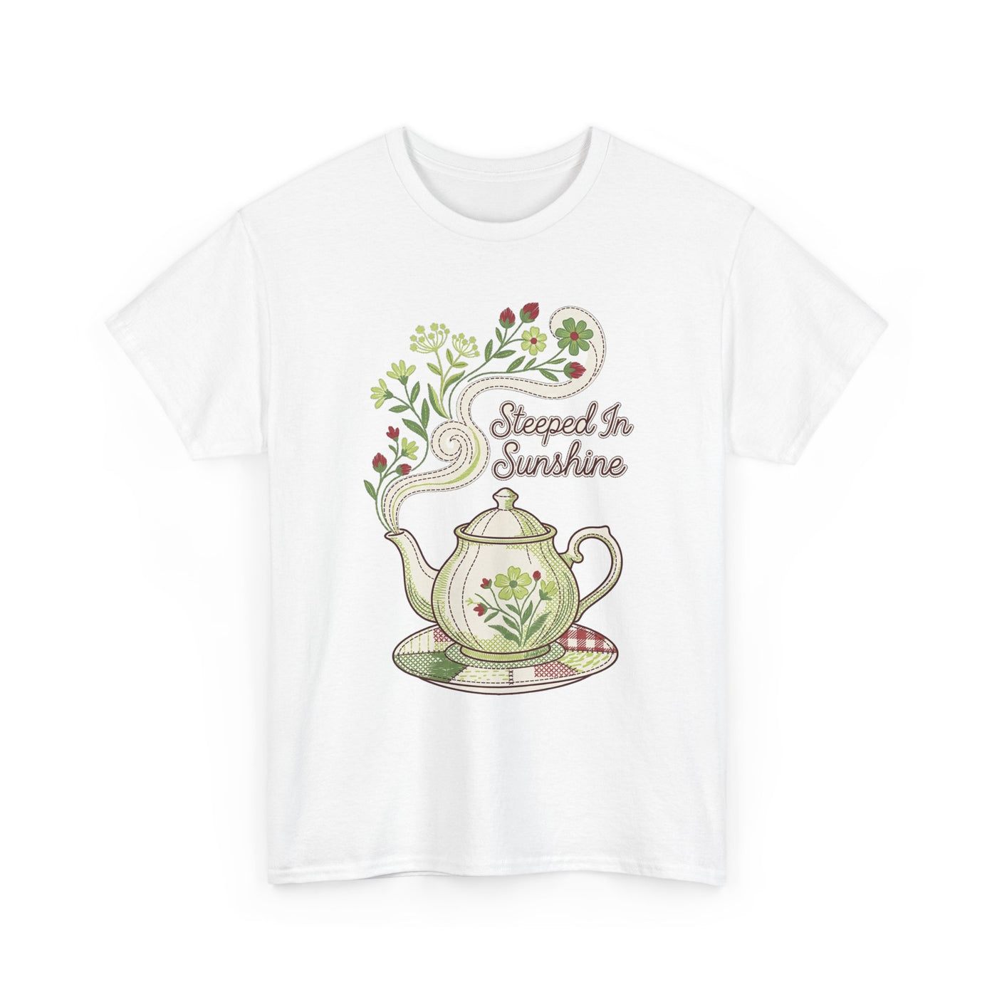 Steeped In Sunshine Faux Stitch Teapot