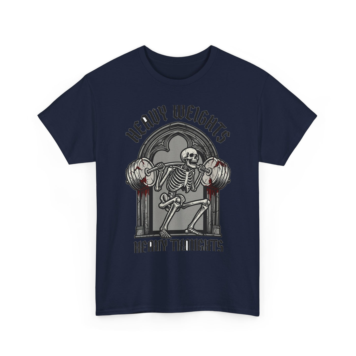 Heavy Weights Heavy Thoughts Skeleton Tee