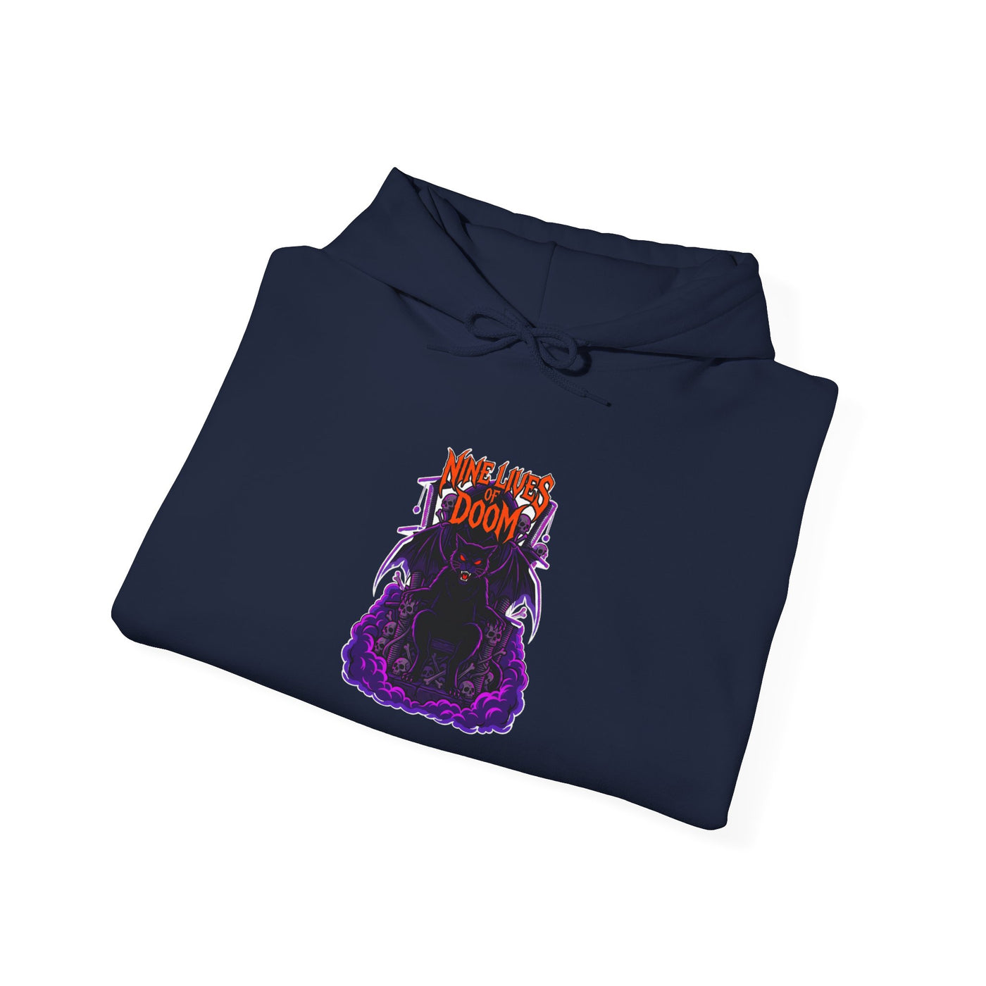 Feline of the Abyss Gothic Metal Hoodie