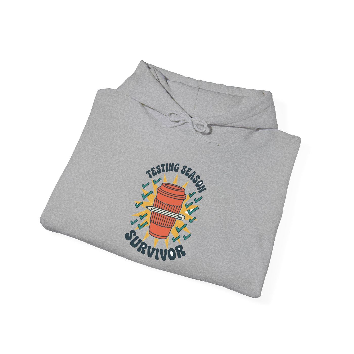 Testing Season Survivor Groovy Cup Hoodie