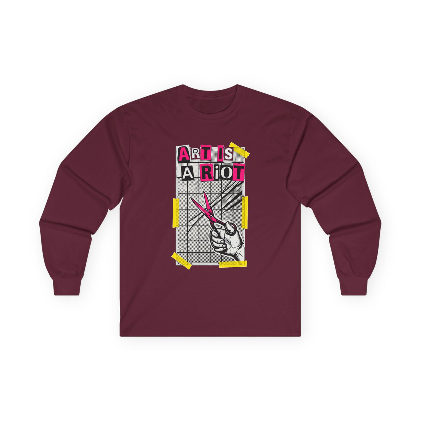 Cut Paste Rebel Zine Manifesto Long Sleeve