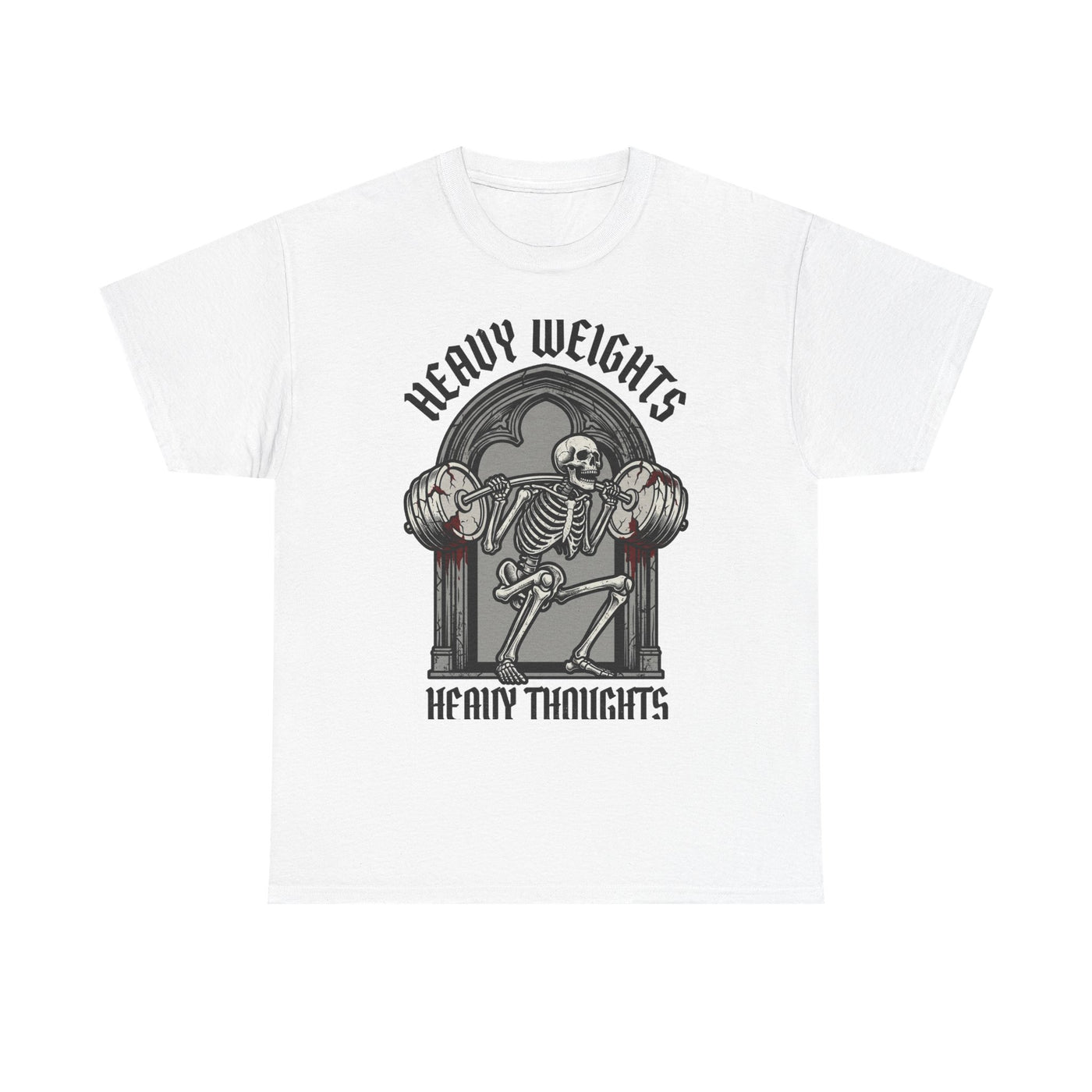 Heavy Weights Heavy Thoughts Skeleton Tee