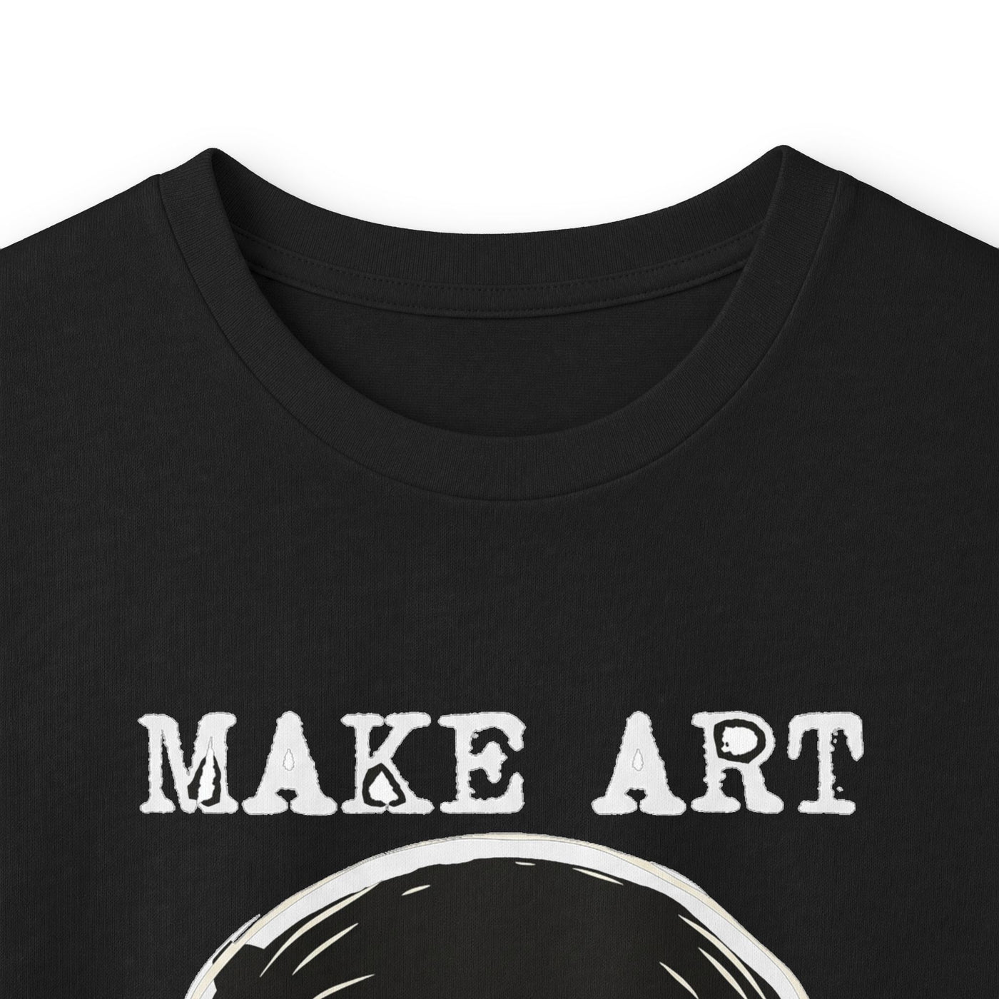 Make Art Make Noise Linocut Skull Long Sleeve
