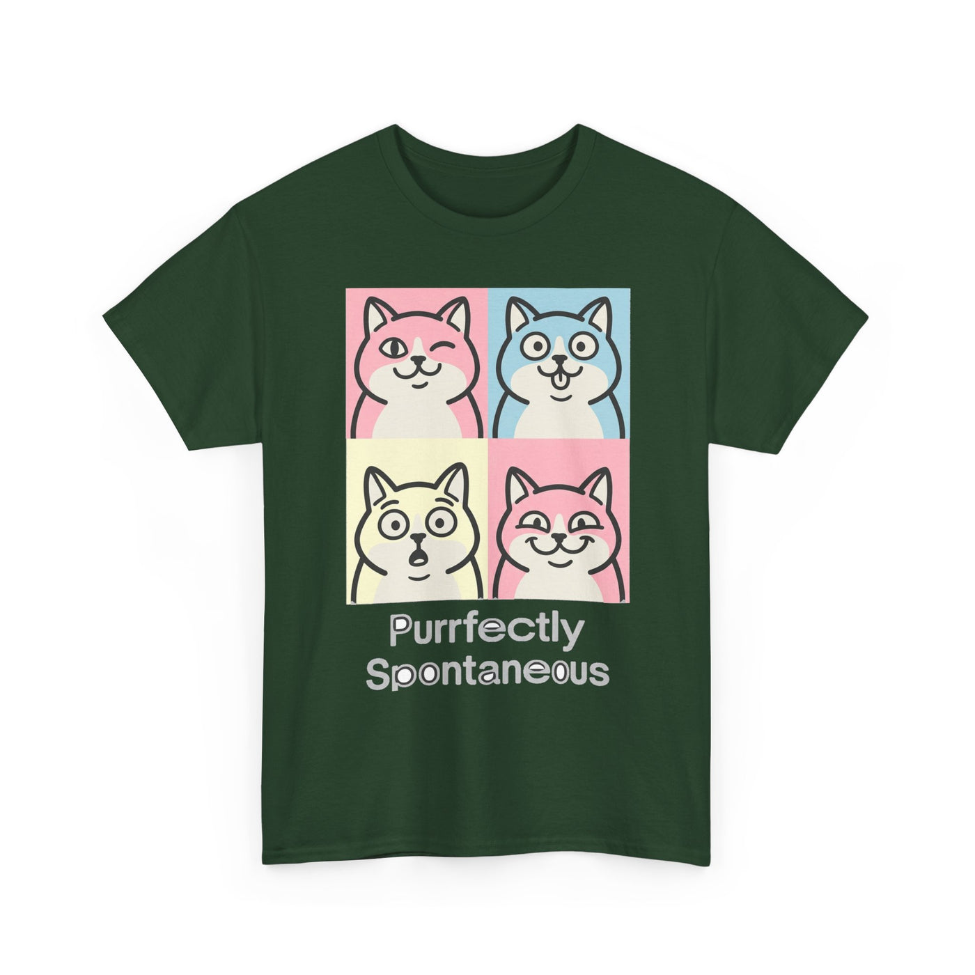 Pastel Pop Art Kitten Grid