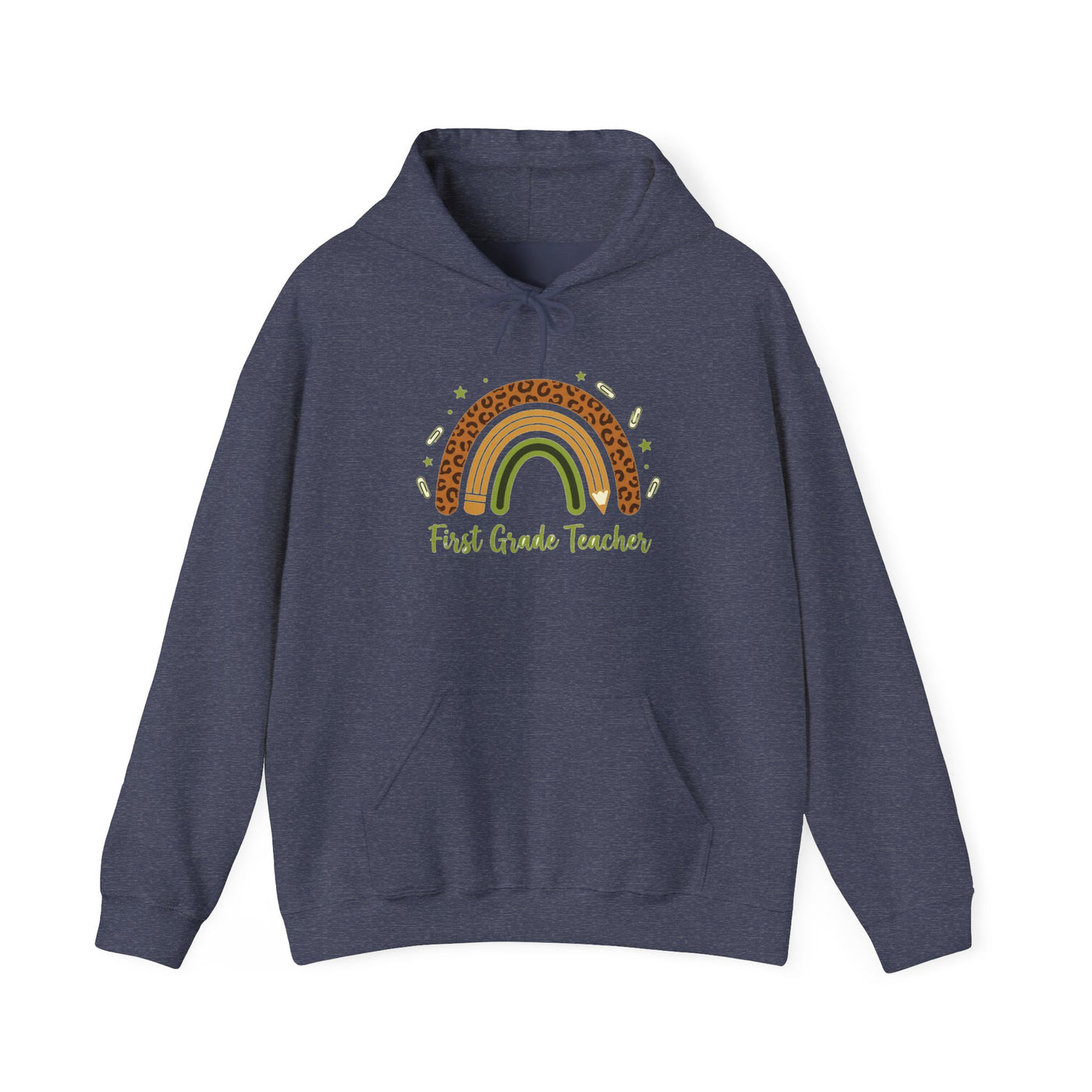 Boho Leopard Rainbow Grade Level Hoodie
