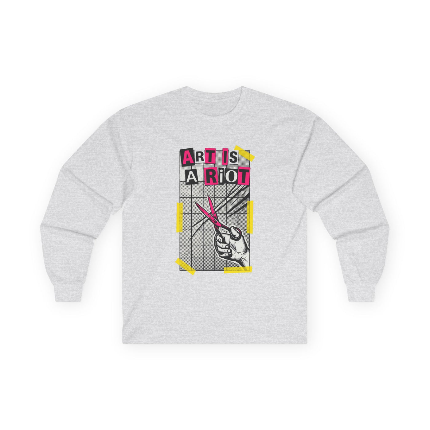 Cut Paste Rebel Zine Manifesto Long Sleeve