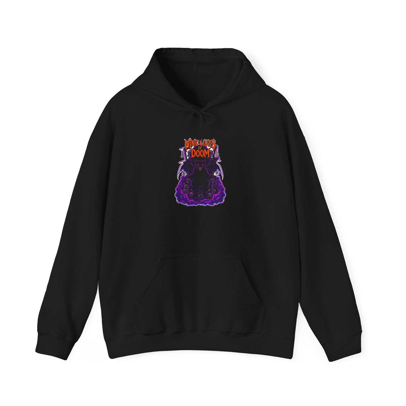 Feline of the Abyss Gothic Metal Hoodie