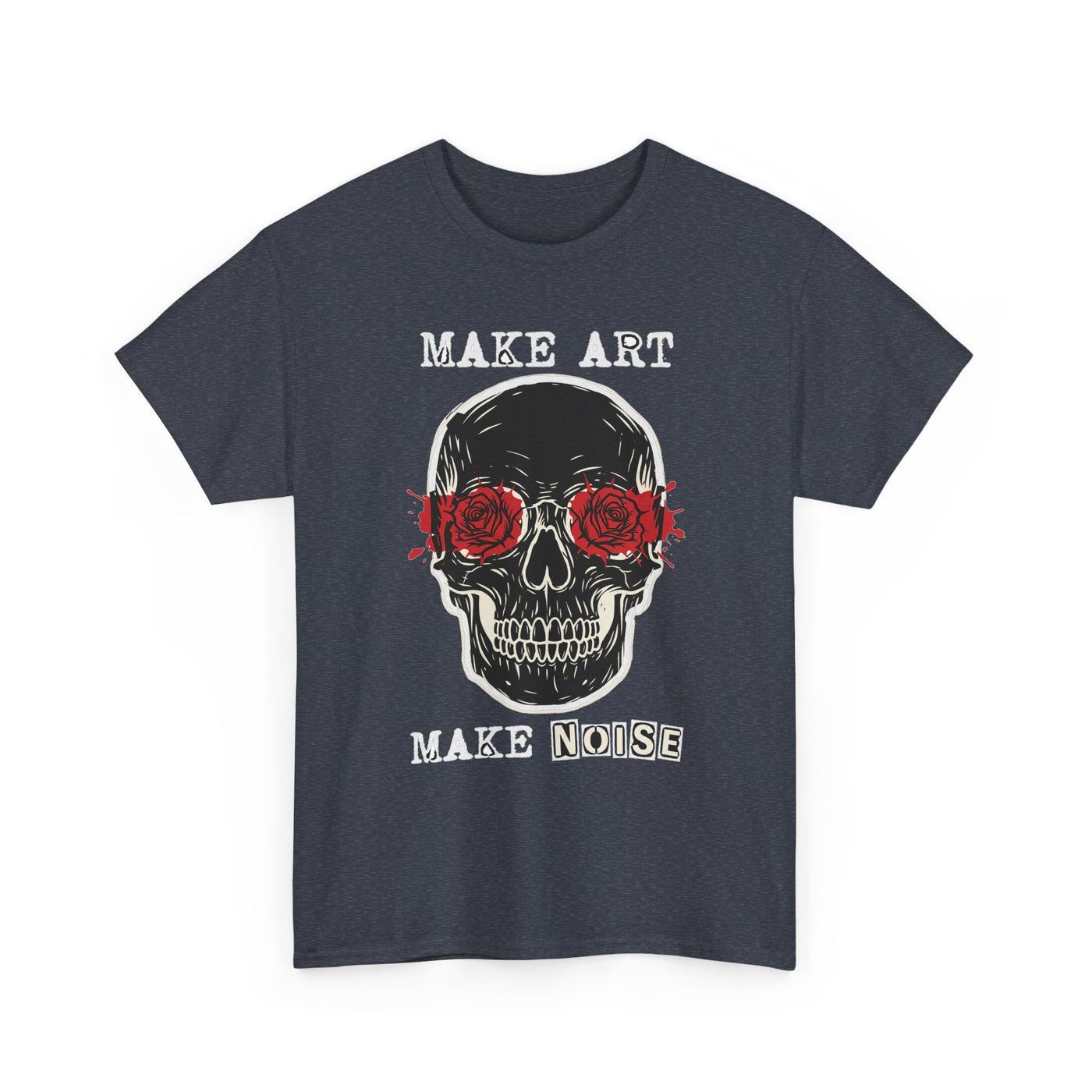 Make Art Make Noise Linocut Skull