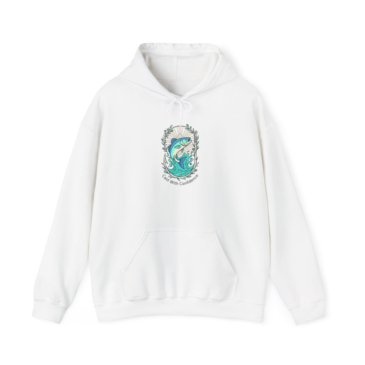 Reel Strength Floral Hook Fishing Hoodie