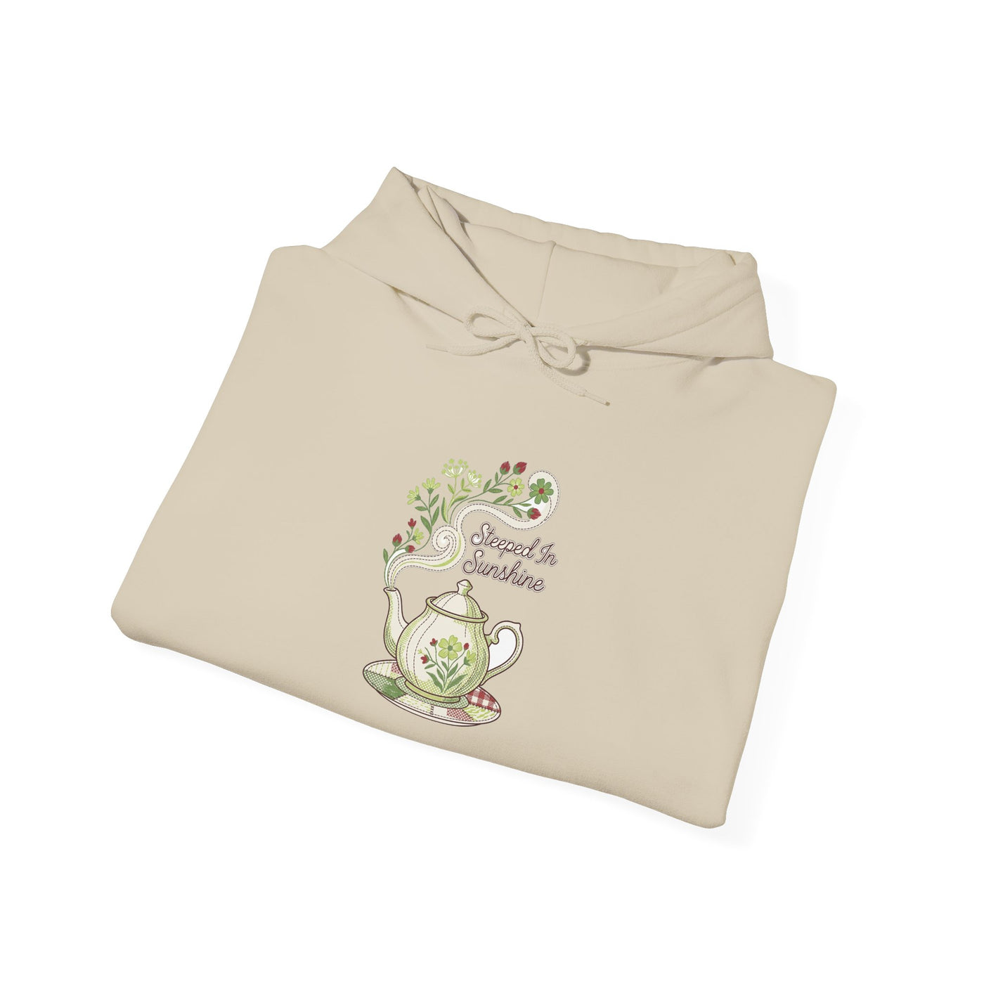 Steeped In Sunshine Faux Stitch Teapot Hoodie