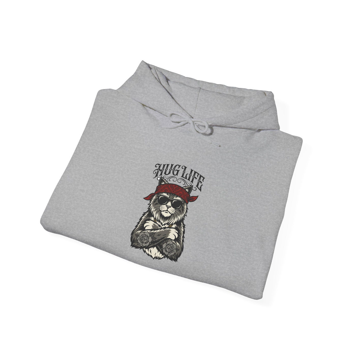 Hug Life Hardcore Bandana Feline Hoodie