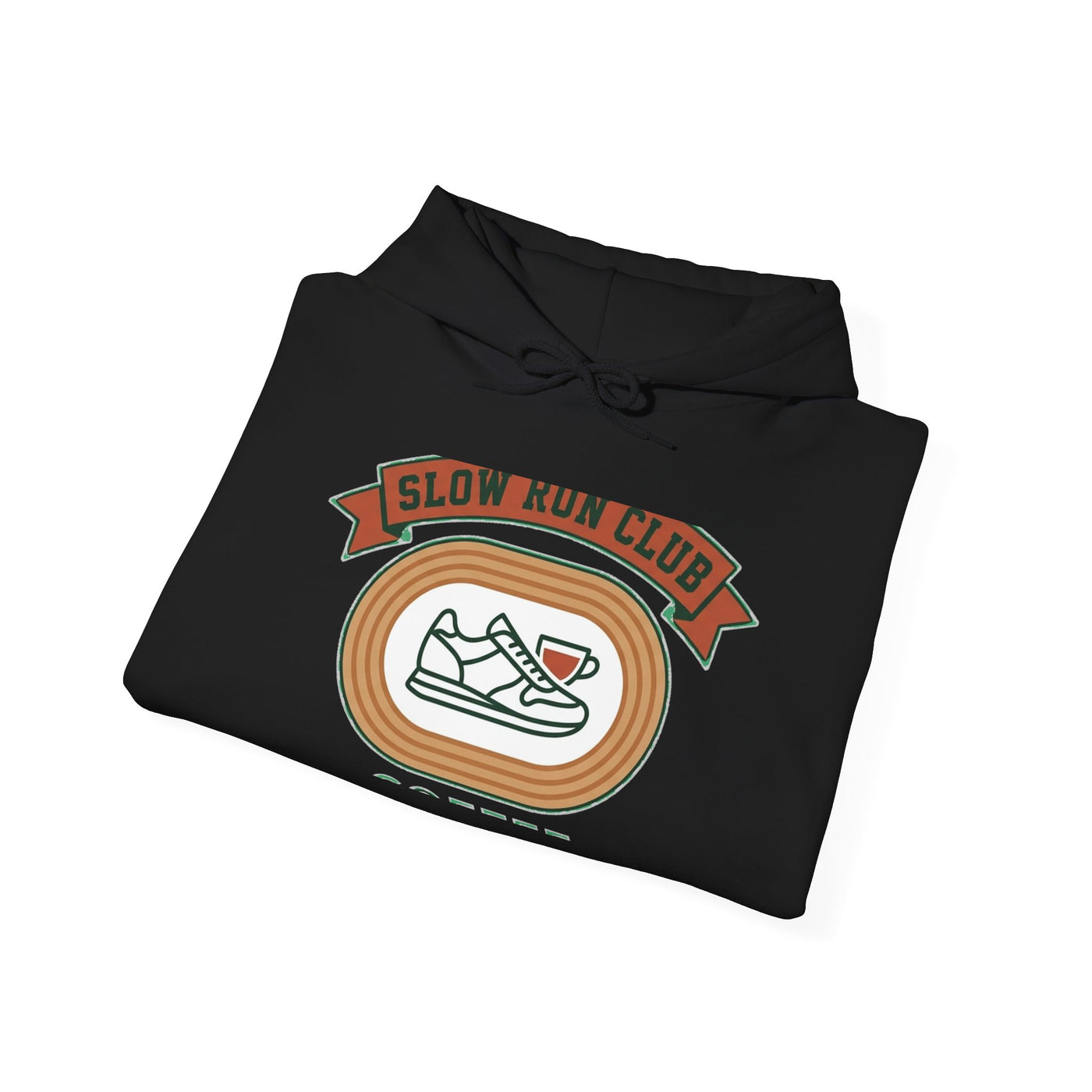 Retro Slow Run Coffee Crest Hoodie