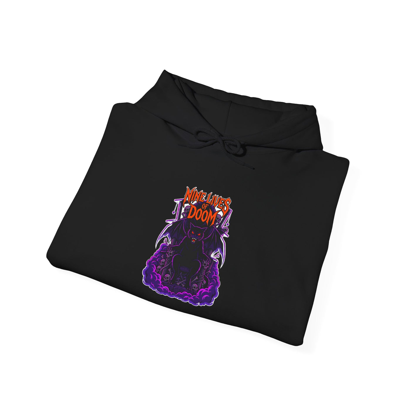 Feline of the Abyss Gothic Metal Hoodie