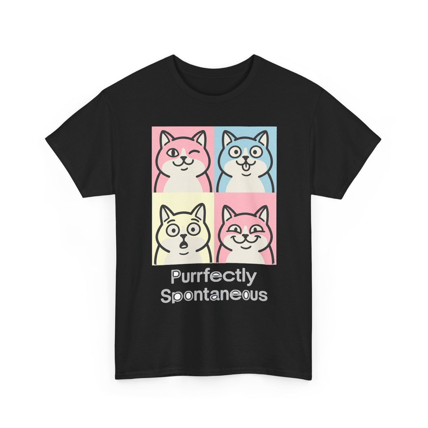 Pastel Pop Art Kitten Grid