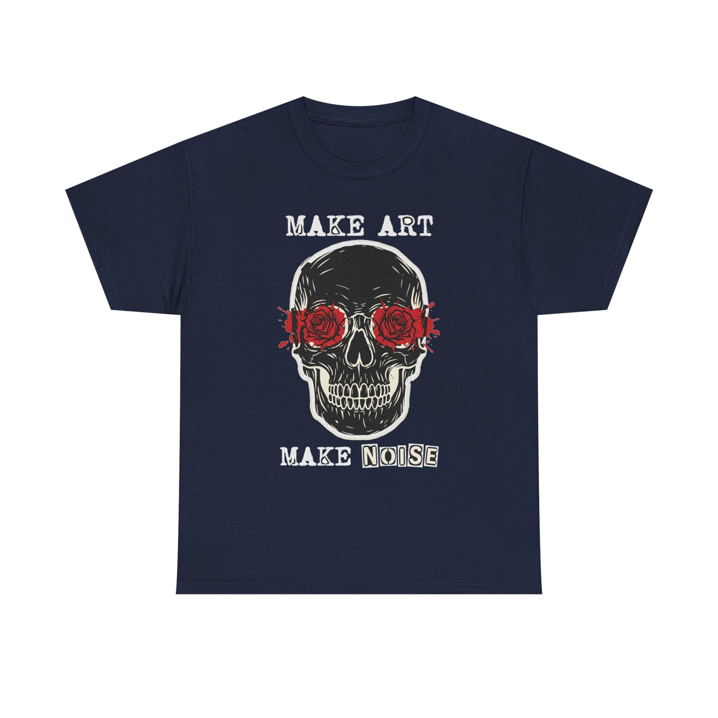 Make Art Make Noise Linocut Skull