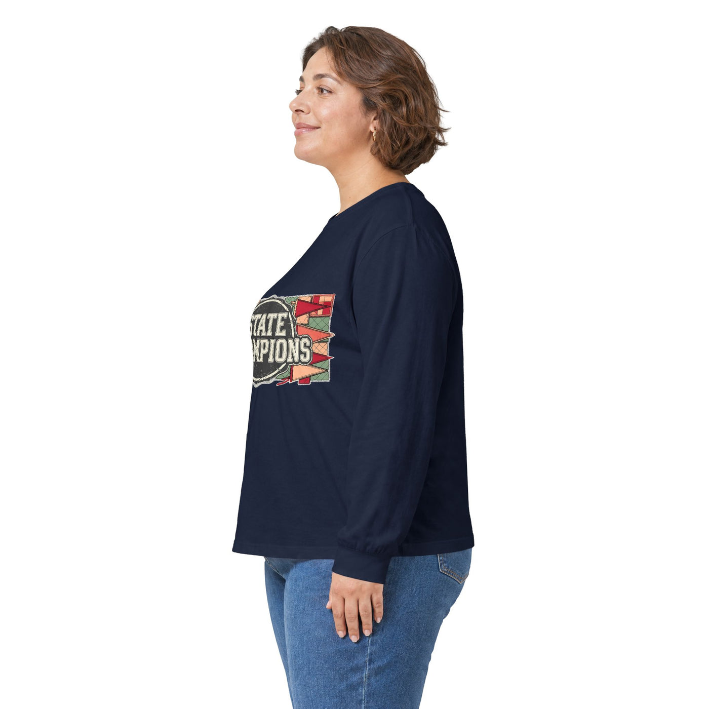 Vintage Varsity Patchwork Tee Long Sleeve