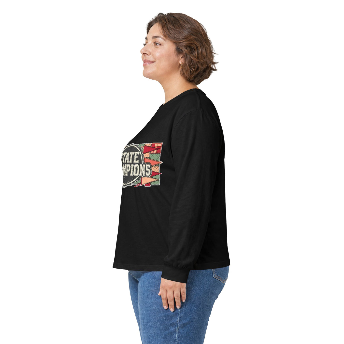 Vintage Varsity Patchwork Tee Long Sleeve
