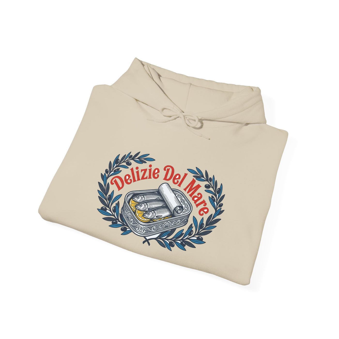 Retro Italian Sardine Tin Art Hoodie