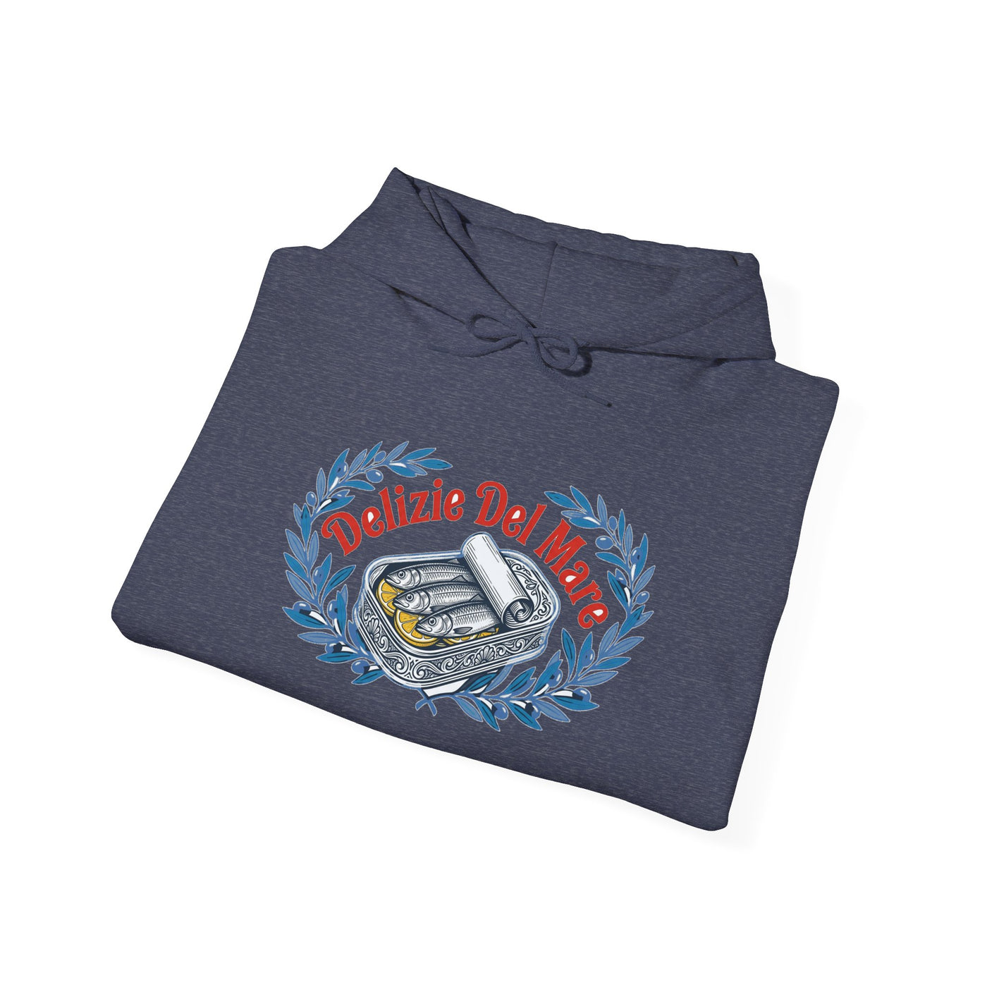 Retro Italian Sardine Tin Art Hoodie