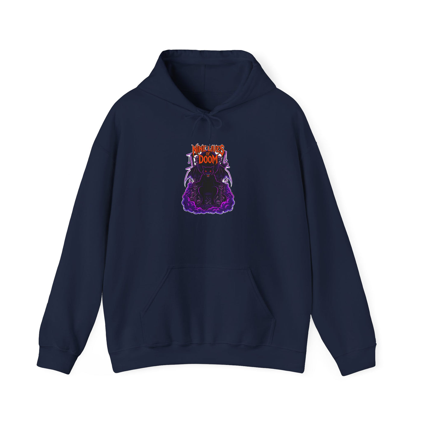 Feline of the Abyss Gothic Metal Hoodie