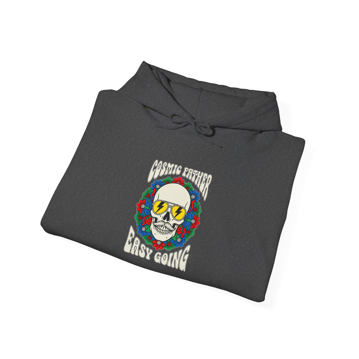 Cosmic Father Retro Skull Graphic Hoodie