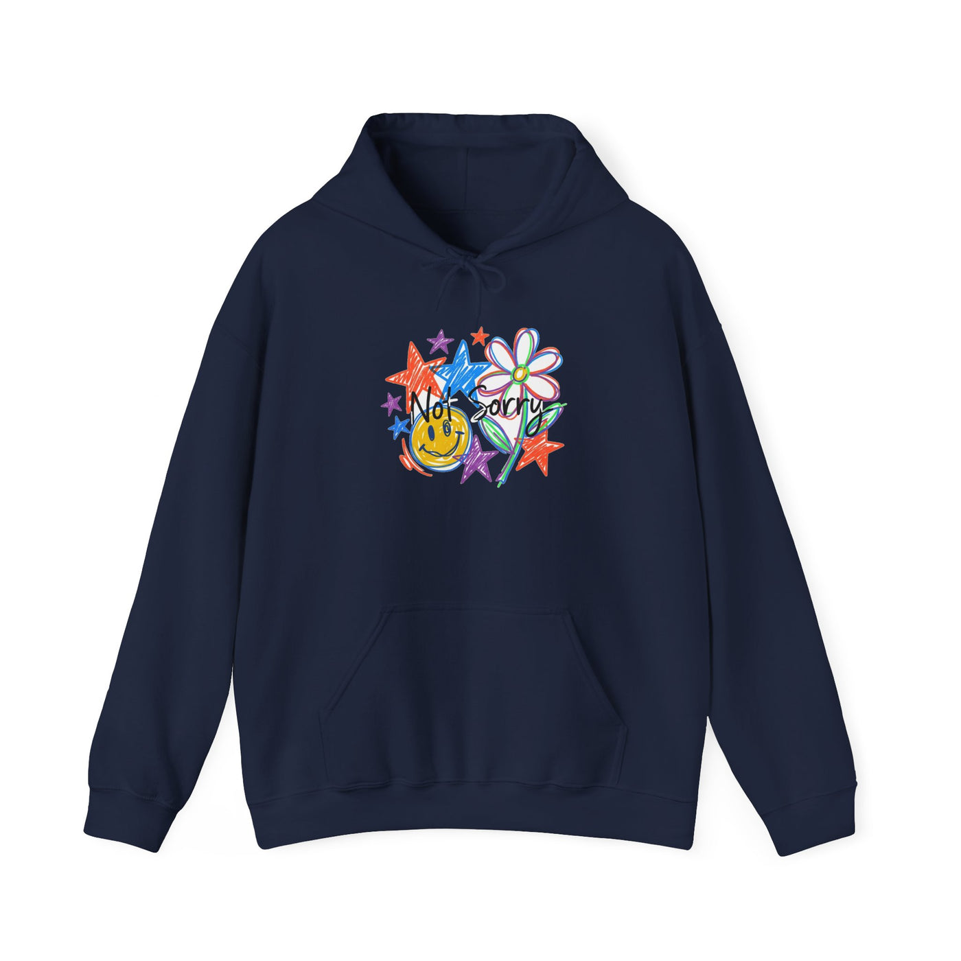 Scribble Your Own Rules Doodle Tee Hoodie