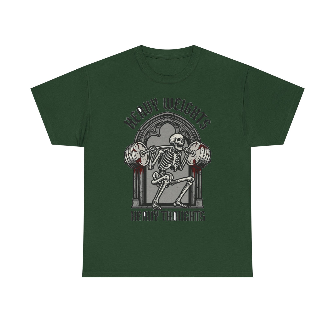 Heavy Weights Heavy Thoughts Skeleton Tee
