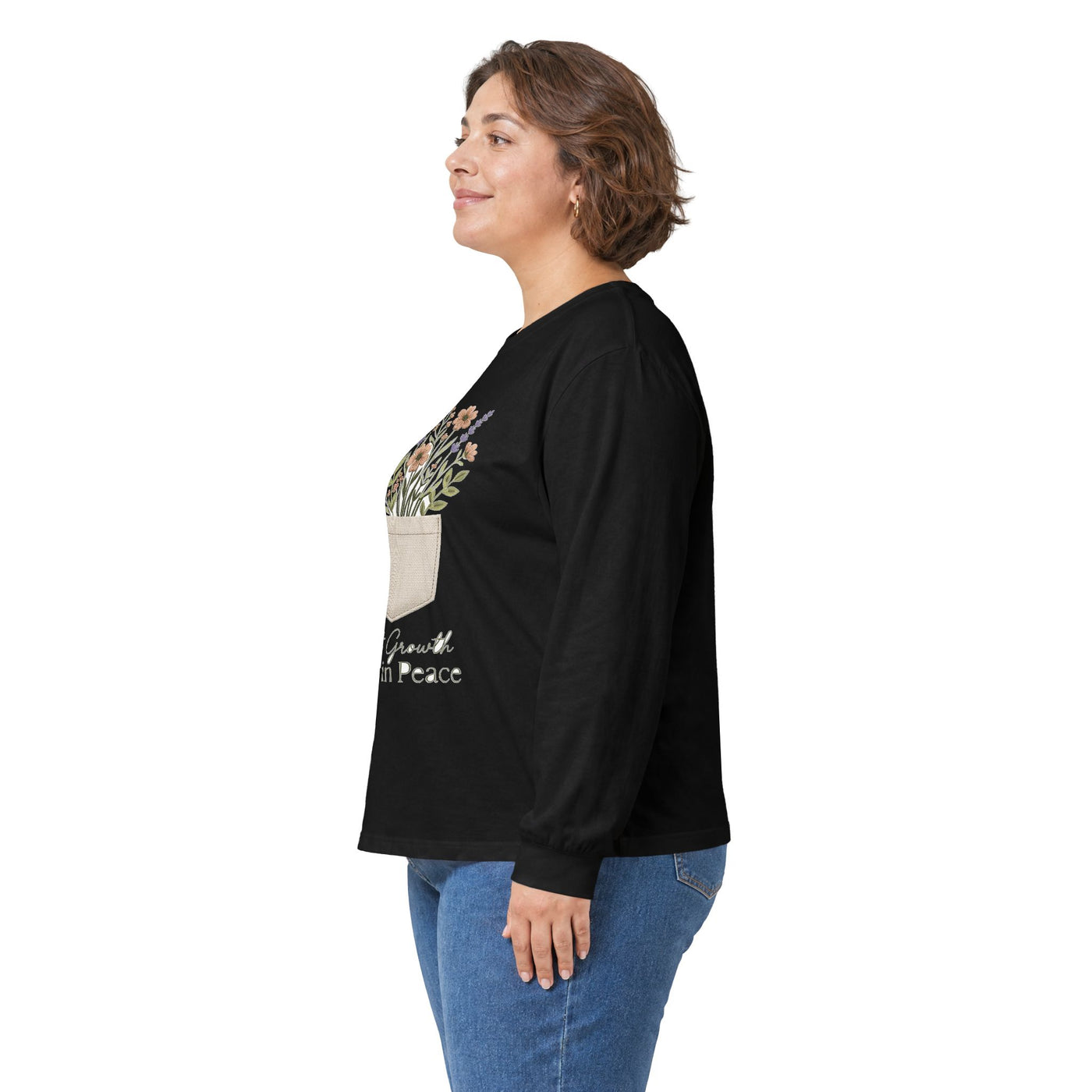 Pocketful of Peace Faux Stitch Tee Long Sleeve