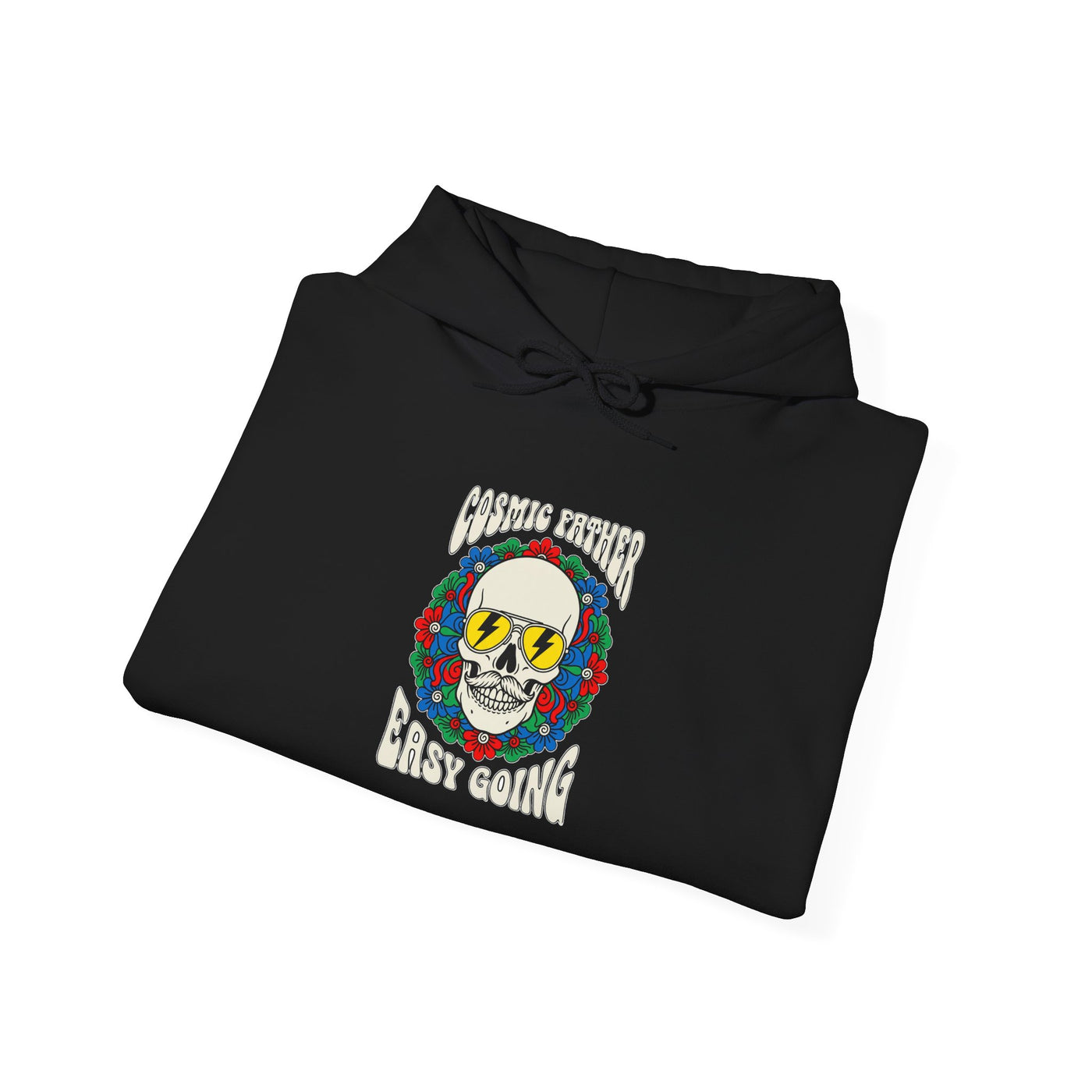 Cosmic Father Retro Skull Graphic Hoodie