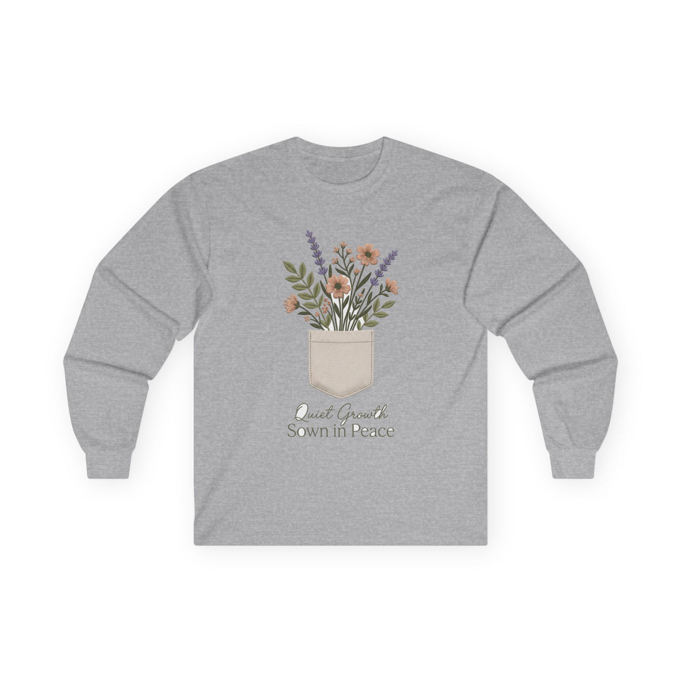 Pocketful of Peace Faux Stitch Tee Long Sleeve