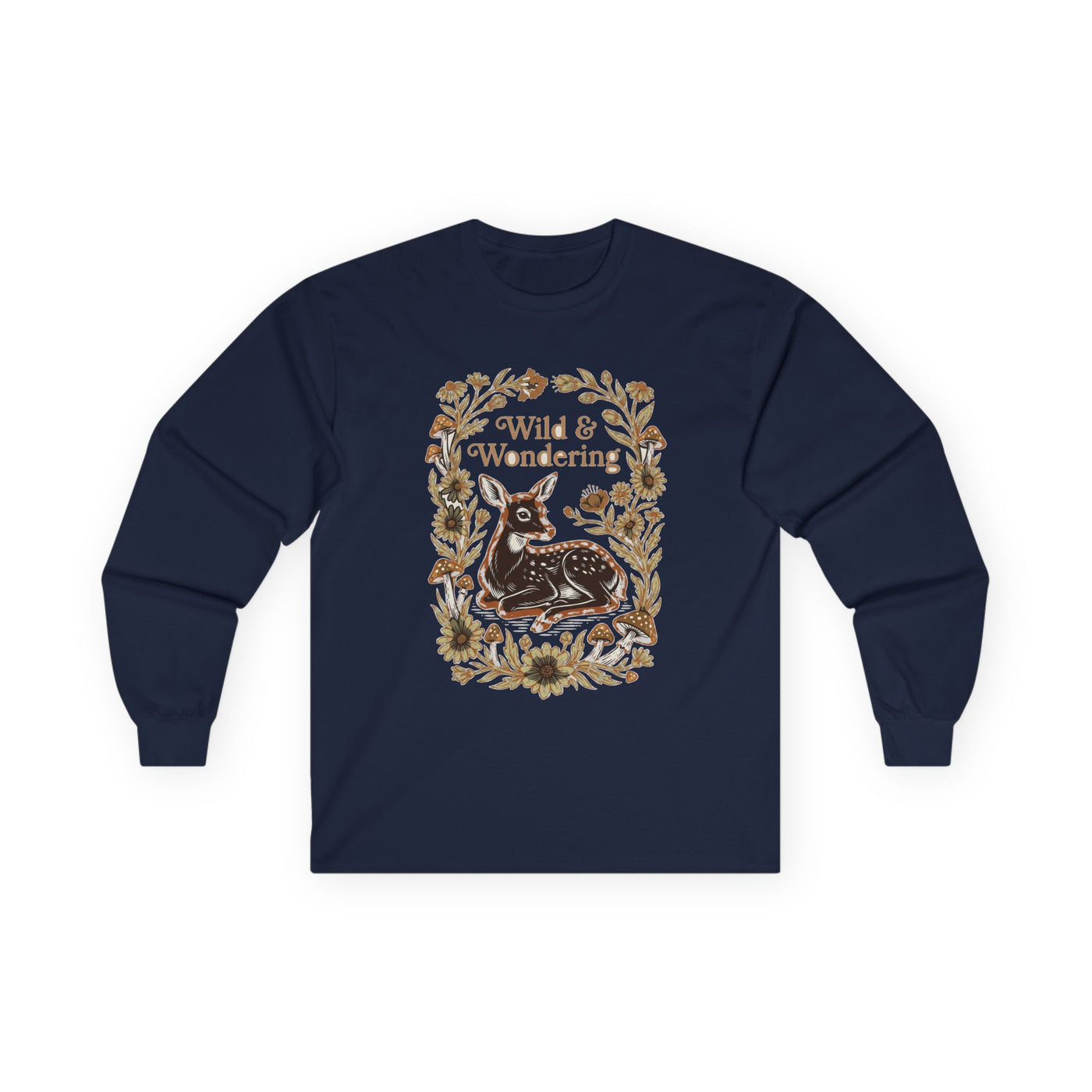 Forest Child Vintage Fawn & Fungi Long Sleeve