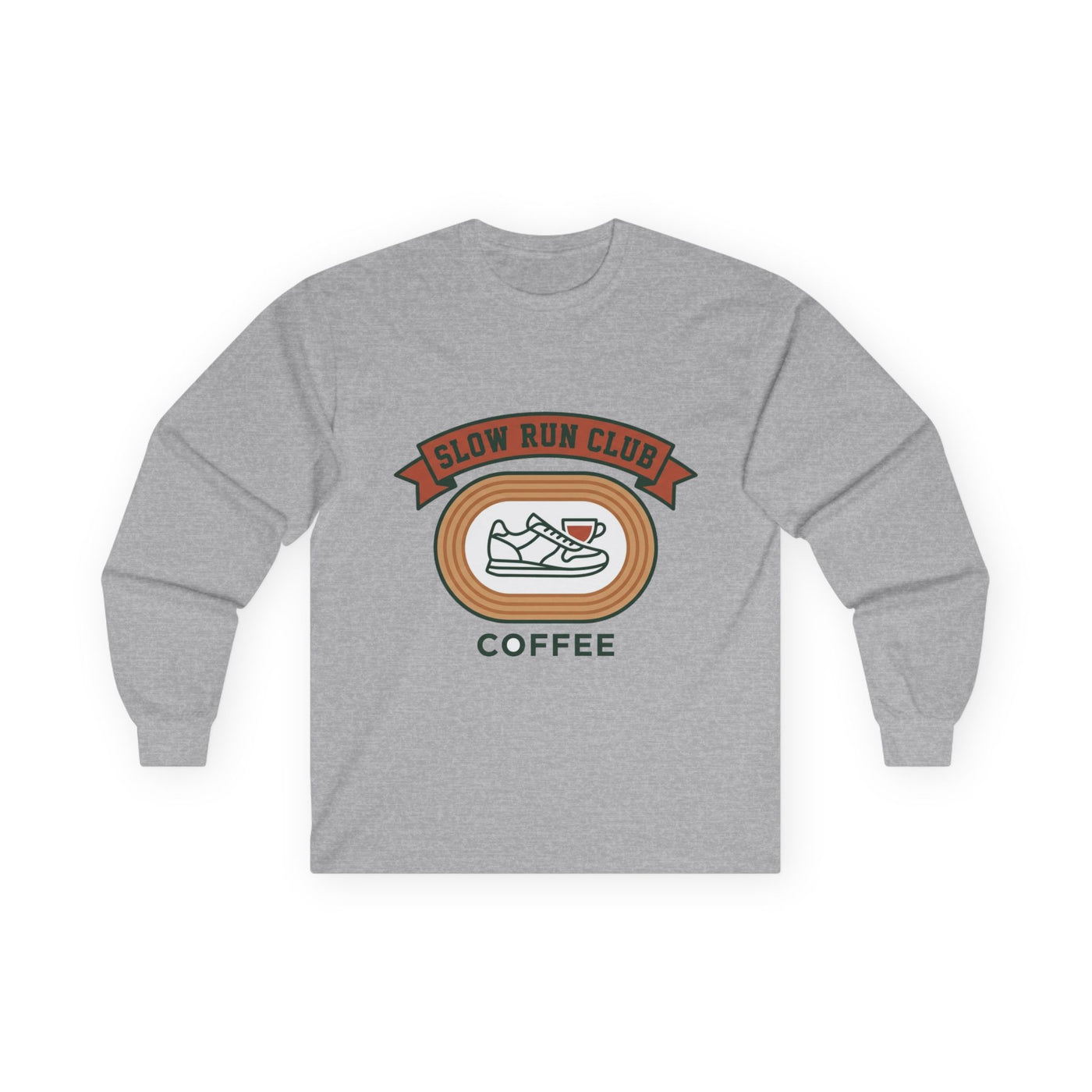 Retro Slow Run Coffee Crest Long Sleeve