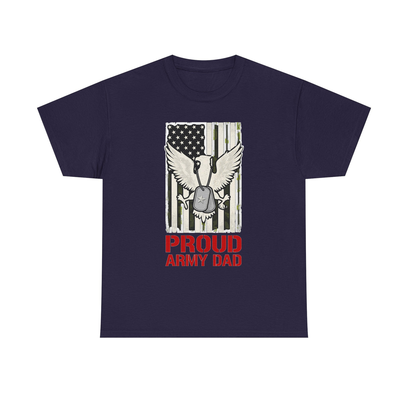 Proud Army Dad Dog Tags & Flag
