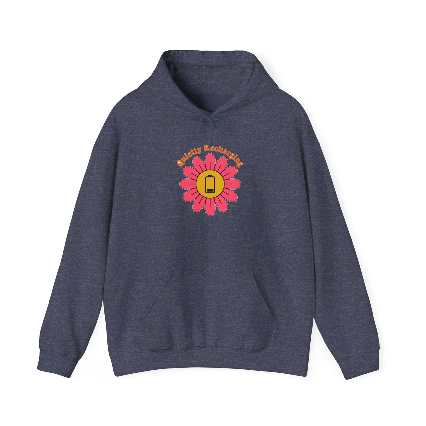 Recharging My Spark Retro Flower Hoodie