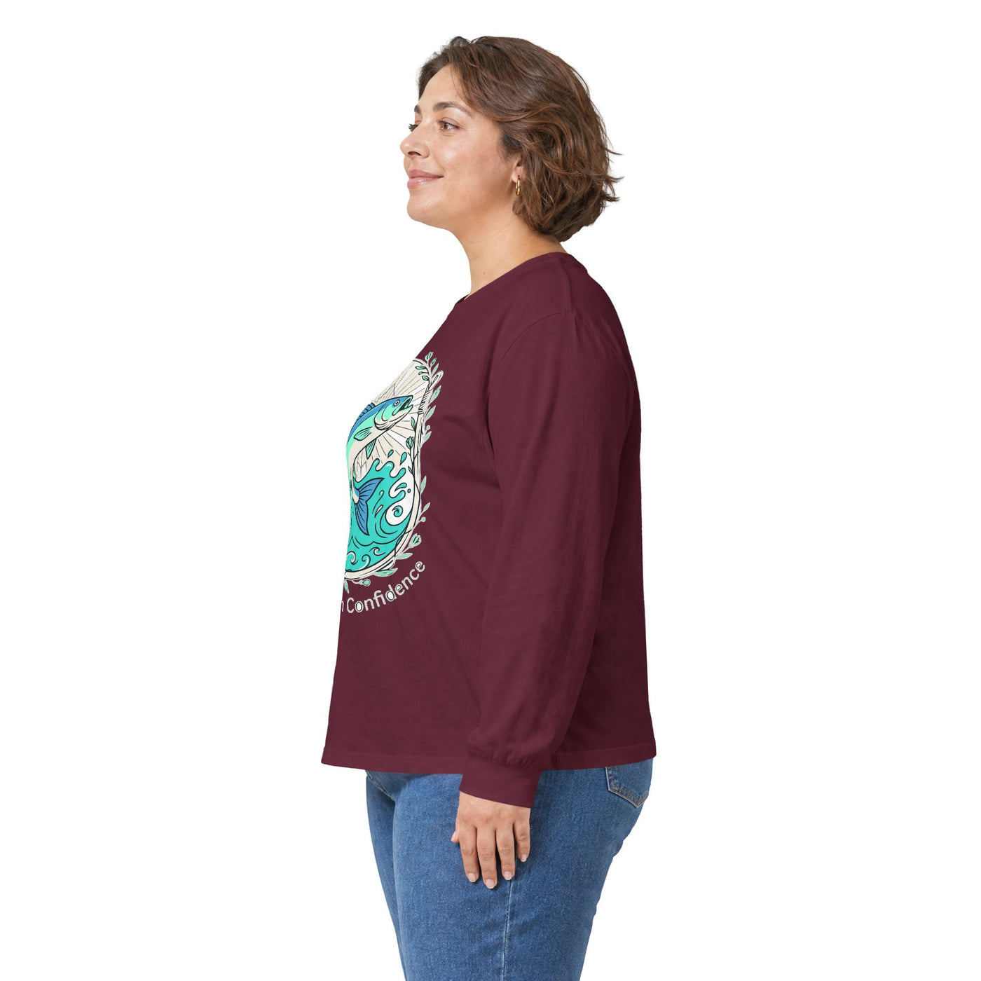 Reel Strength Floral Hook Fishing Long Sleeve