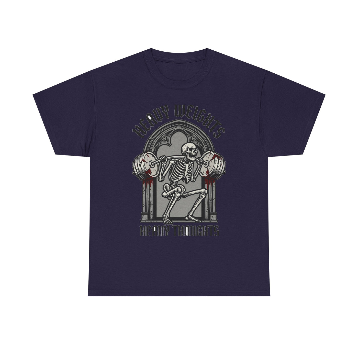 Heavy Weights Heavy Thoughts Skeleton Tee