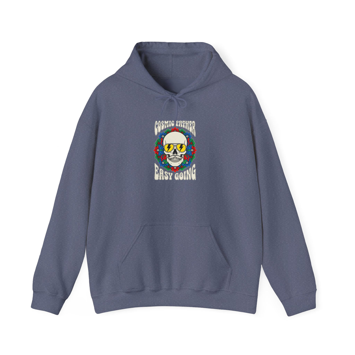 Cosmic Father Retro Skull Graphic Hoodie