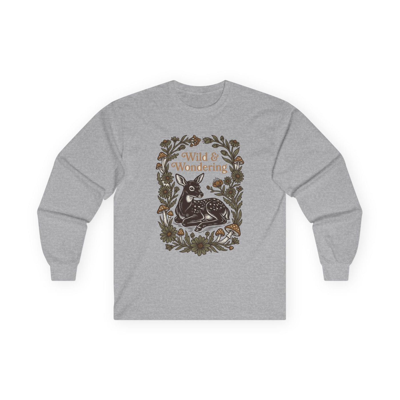 Forest Child Vintage Fawn & Fungi Long Sleeve