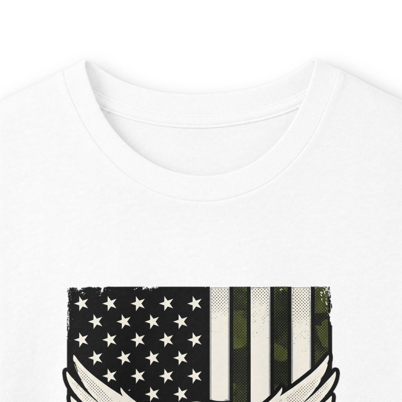 Proud Army Dad Dog Tags & Flag Long Sleeve