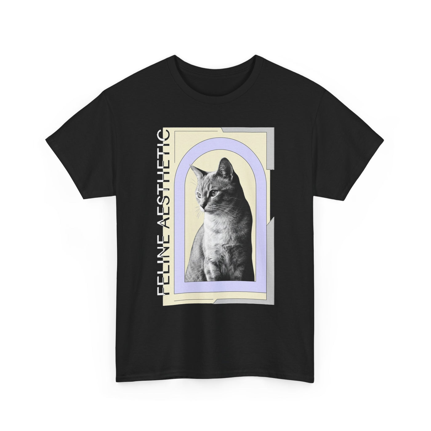 Editorial Feline Aesthetic Cat T-Shirt