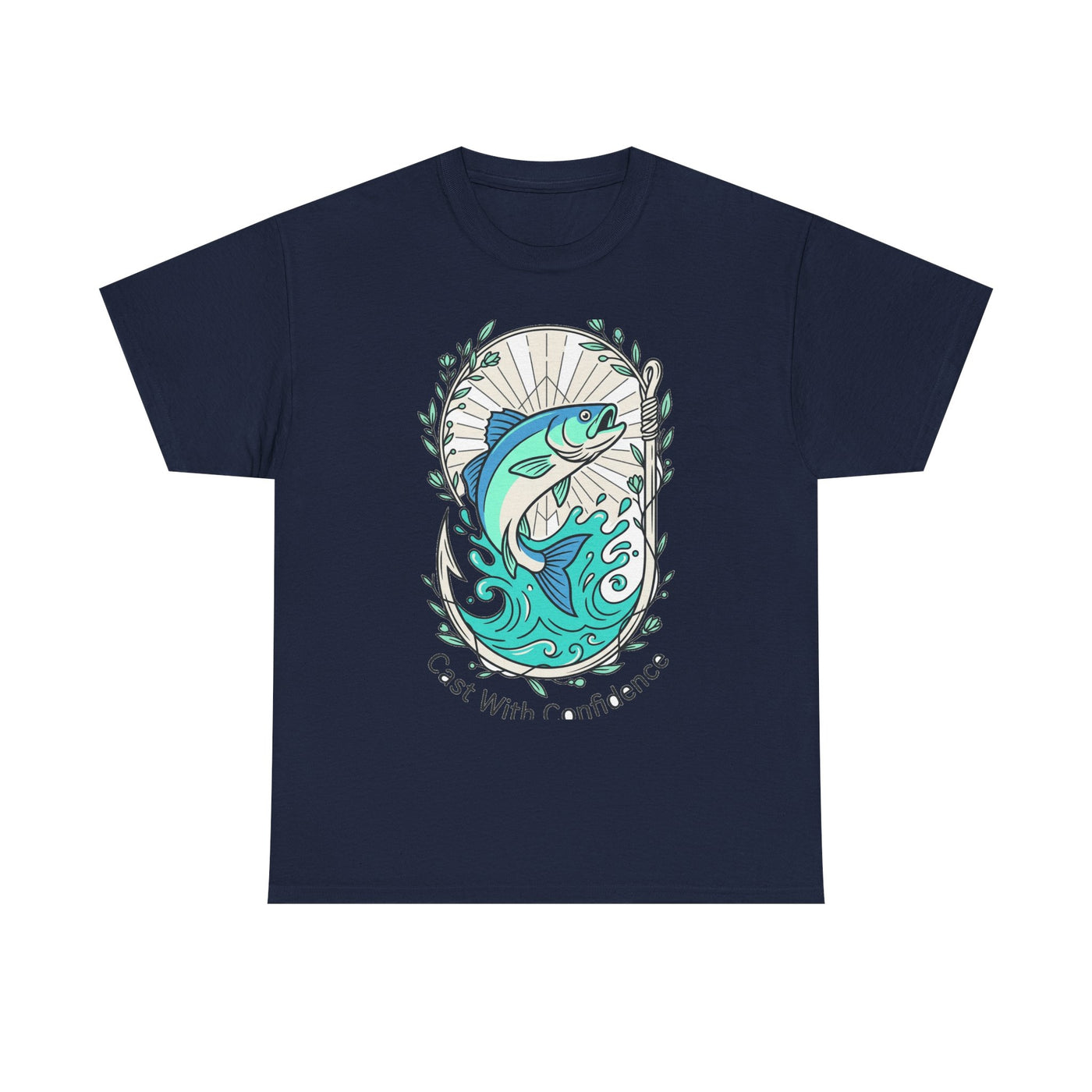 Cast With Confidence Floral Fishing Tee