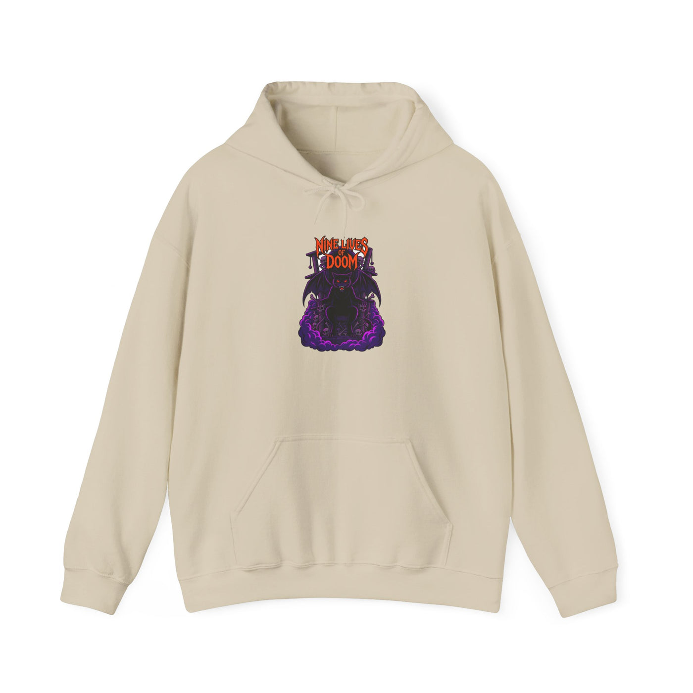 Feline of the Abyss Gothic Metal Hoodie