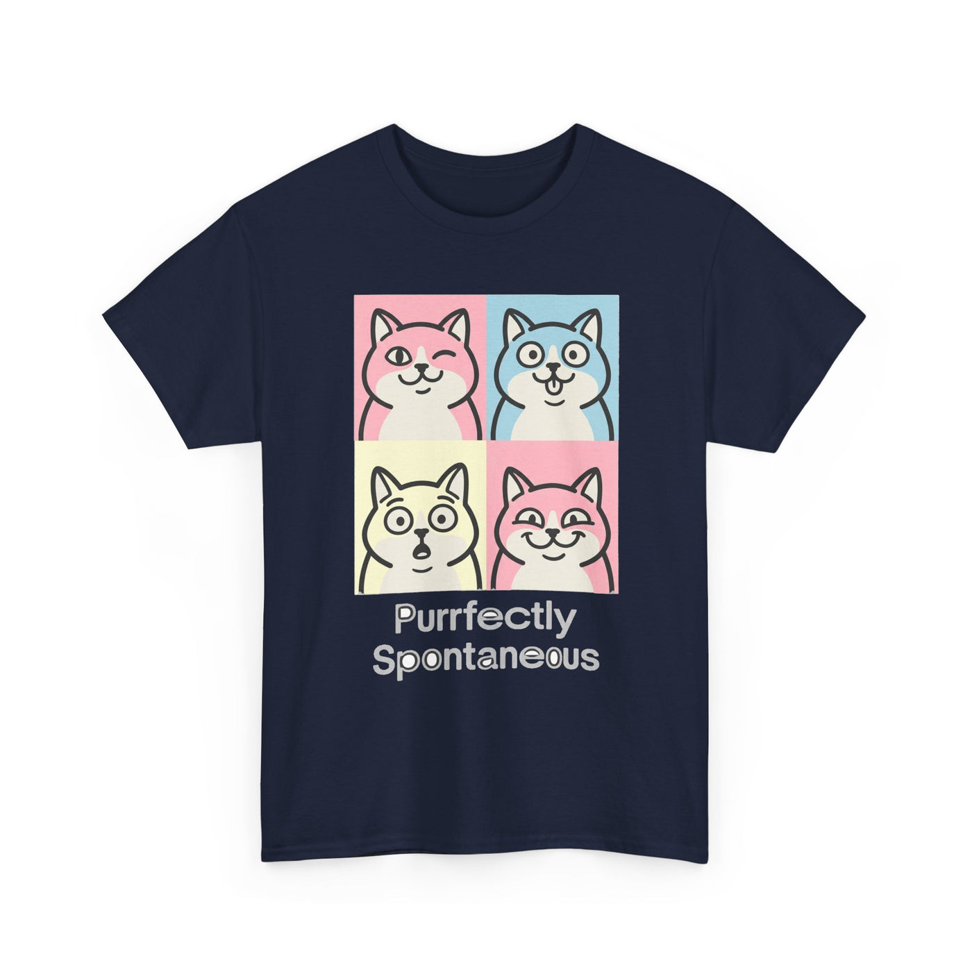 Pastel Pop Art Kitten Grid