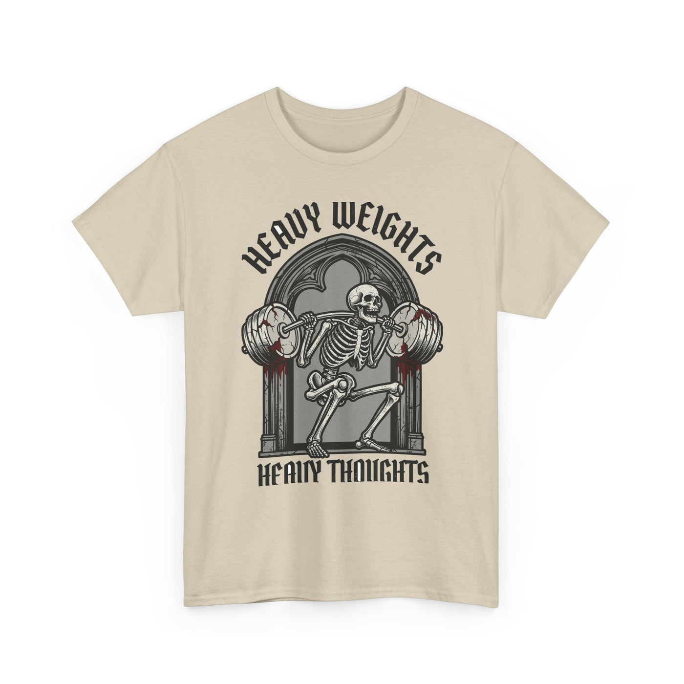 Heavy Weights Heavy Thoughts Skeleton Tee